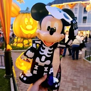 Mickey Skeleton Popcorn Bucket Halloween - New 2023 Disney Parks